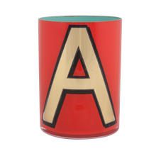 Load image into Gallery viewer, Alphabet Brush Pot - A (Orange)