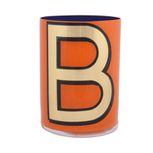 Load image into Gallery viewer, Alphabet Brush Pot - B (Orange)