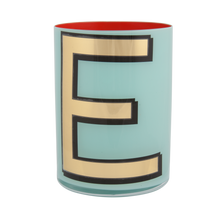 Load image into Gallery viewer, Alphabet Brush Pot - E (Aqua)
