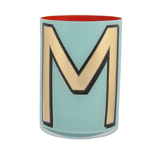 Load image into Gallery viewer, Alphabet Brush Pot - M (Aqua)