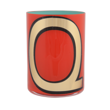 Load image into Gallery viewer, Alphabet Brush Pot - Q (Orange)