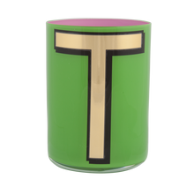Load image into Gallery viewer, Alphabet Brush Pot - T (Green)