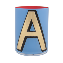 Load image into Gallery viewer, Alphabet Brush Pot - A (Periwinkle)