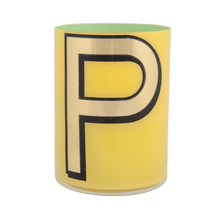 Load image into Gallery viewer, Alphabet Brush Pot - P (Yellow)