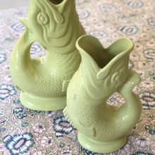 Load image into Gallery viewer, Medium Glazed Gluggle Jug - Lime Green