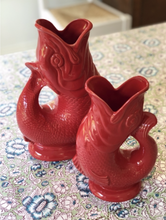 Load image into Gallery viewer, Large Glazed Gluggle Jug - Paprika