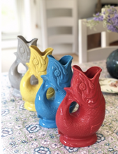 Load image into Gallery viewer, Large Glazed Gluggle Jug - Paprika