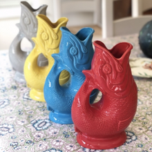 Load image into Gallery viewer, Medium Glazed Gluggle Jug - Paprika