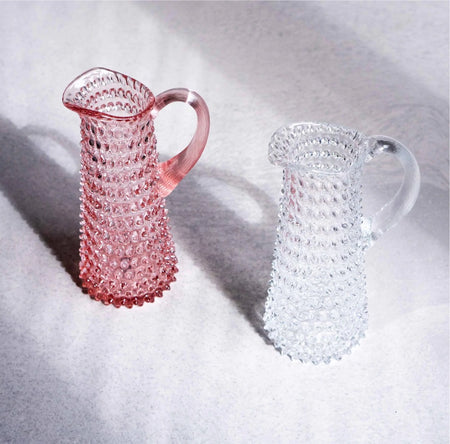 Tall Hobnail Jug - Crystal