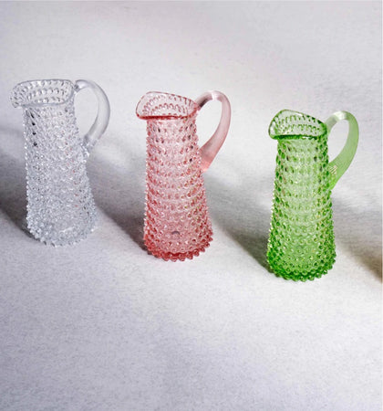Tall Hobnail Jug - Rosaline