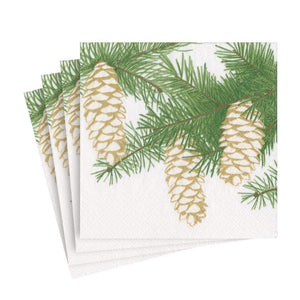 Winter Pinecones Paper Napkins