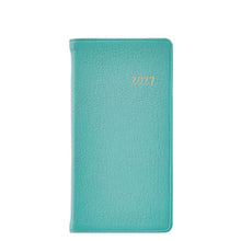 Load image into Gallery viewer, PRE-ORDER 2027 6" Pocket Diary Robin's Egg  Goatskin Leather
