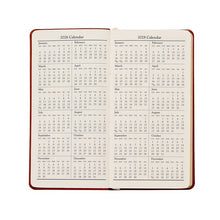 Load image into Gallery viewer, PRE-ORDER 2027 6" Pocket Diary Orange Goatskin Leather
