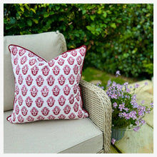 Load image into Gallery viewer, Boota Cushion Cover - Pink &amp; White
