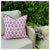 Boota Cushion Cover - Pink & White