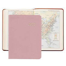 Load image into Gallery viewer, PRE-ORDER 2027 Desk Diary Light Pink Goatskin Leather
