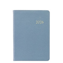 Load image into Gallery viewer, PRE-ORDER 2026 Notebook Frost Blue Diary Goatskin Leather
