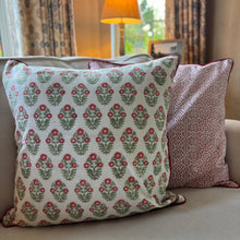 Load image into Gallery viewer, Boota Cushion Cover - Green and Red
