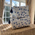 Star Handblock Quilted Washbag - Blue