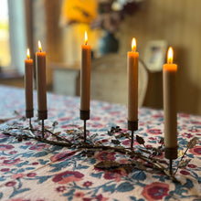 Load image into Gallery viewer, Antique gold branch candle holder
