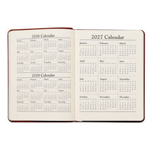 Load image into Gallery viewer, PRE-ORDER 2027 Desk Diary White Gold Goatskin Leather
