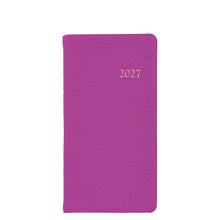 Load image into Gallery viewer, PRE-ORDER 2027 6" Pocket Diary Orchid Goatskin Leather
