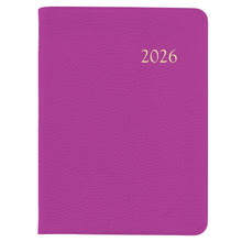 Load image into Gallery viewer, PRE-ORDER 2026 Desk Diary Orchid Goatskin Leather
