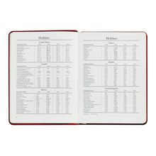 Load image into Gallery viewer, PRE-ORDER 2026 Desk Diary Robin&#39;s Egg Goatskin Leather
