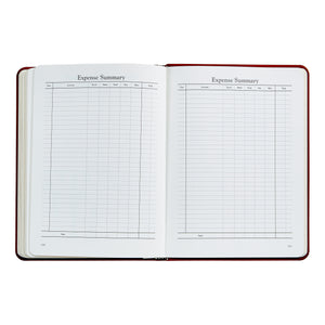 PRE-ORDER 2026 Desk Diary Orange Goatskin Leather