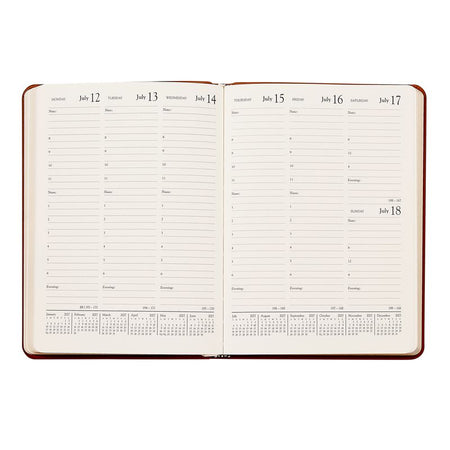 PRE-ORDER 2027 Desk Hydrangea Goatskin Leather