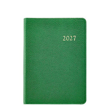 Load image into Gallery viewer, PRE-ORDER 2027 Notebook Diary Jade Goatskin Leather
