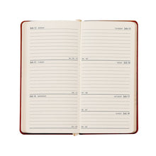 Load image into Gallery viewer, PRE-ORDER 2027 6" Pocket Diary Light Pink Goatskin Leather
