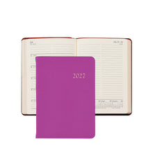 Load image into Gallery viewer, PRE-ORDER 2027 Notebook Diary Orchid Goatskin Leather
