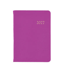 Load image into Gallery viewer, PRE-ORDER 2027 Notebook Diary Orchid Goatskin Leather
