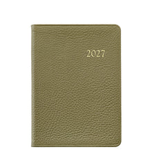 Load image into Gallery viewer, PRE-ORDER 2027 Notebook Diary Sage Goatskin Leather
