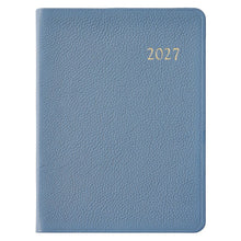 Load image into Gallery viewer, PRE-ORDER 2027 Desk Frost Blue Goatskin Leather
