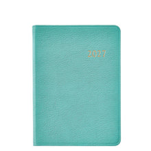 Load image into Gallery viewer, PRE-ORDER 2027 Notebook Diary Robin's Egg Goatskin Leather
