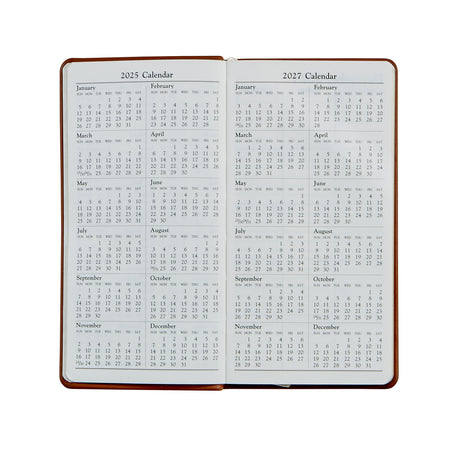 PRE-ORDER 2026 6" Pocket Diary Frost Blue Goatskin Leather