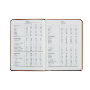 PRE-ORDER 2026 Notebook Diary Orange Goatskin Leather