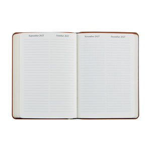 PRE-ORDER 2026 Notebook Diary Burgandy Goatskin Leather