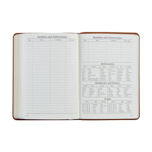 PRE-ORDER 2026 Notebook Diary Orange Goatskin Leather