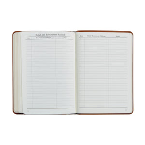 PRE-ORDER 2026 Notebook Diary White Gold Goatskin Leather