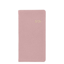 Load image into Gallery viewer, PRE-ORDER 2026 6&quot; Pocket Diary Light Pink Goatskin Leather
