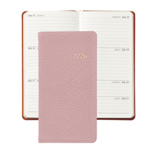 Load image into Gallery viewer, PRE-ORDER 2026 6&quot; Pocket Diary Light Pink Goatskin Leather
