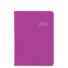 Load image into Gallery viewer, PRE-ORDER 2026 Notebook Diary Orchid Goatskin Leather

