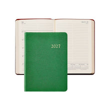 Load image into Gallery viewer, PRE-ORDER 2027 Notebook Diary Jade Goatskin Leather
