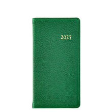 Load image into Gallery viewer, PRE-ORDER 2027 6" Pocket Diary Jade Goatskin Leather

