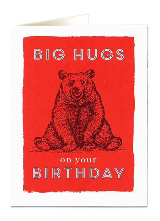 Big Hugs - Birthday Card