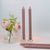 Dusty Pink Candles - Set of Four