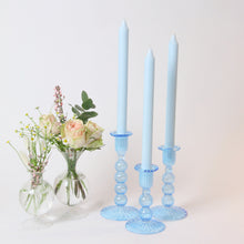 Load image into Gallery viewer, Daphne Candlesticks - Blue (Set of 3)
